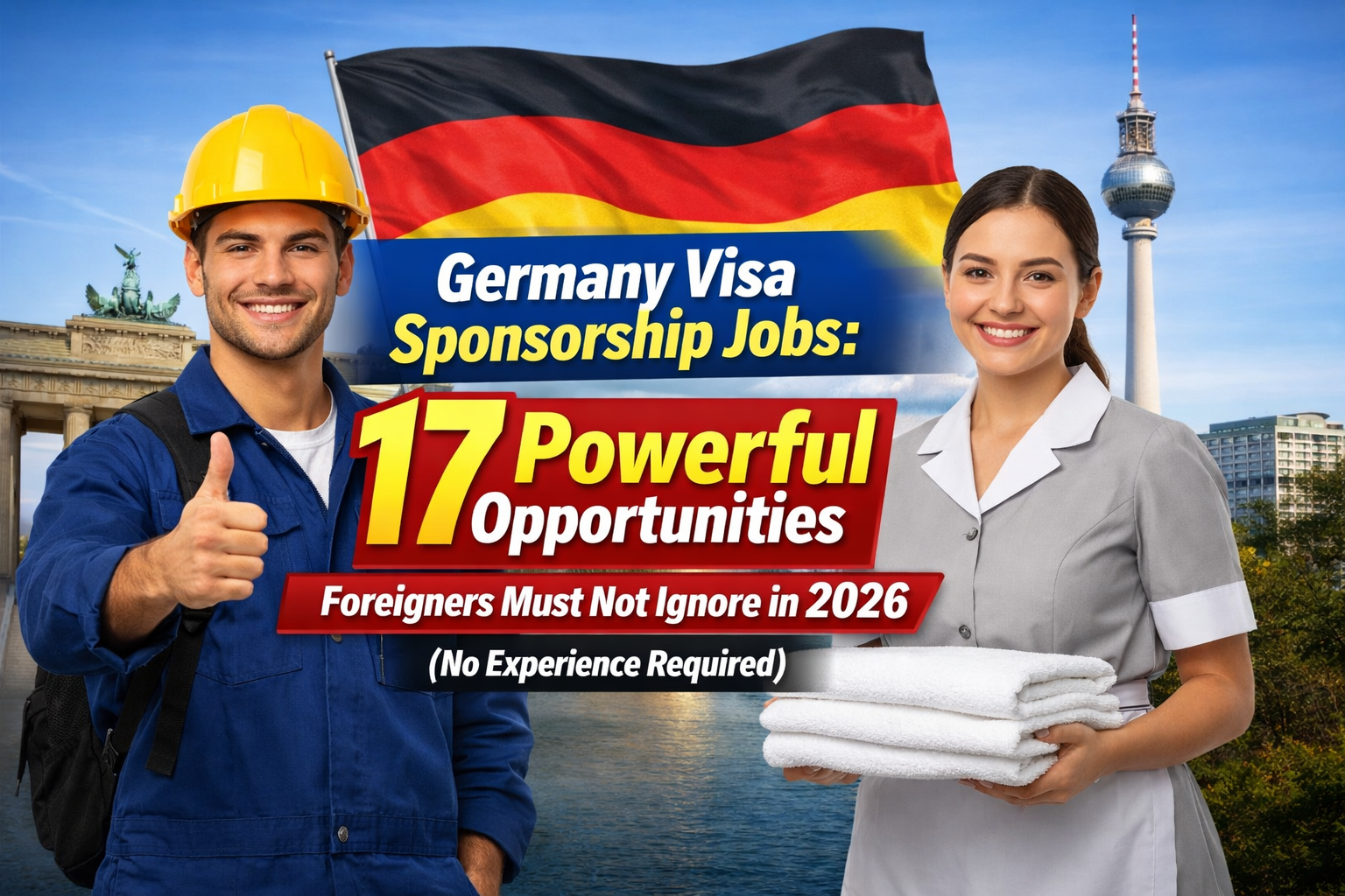 Germany Visa Sponsorship Jobs: 17 Powerful Opportunities Foreigners Must Not Ignore in 2026 (No Experience Required).