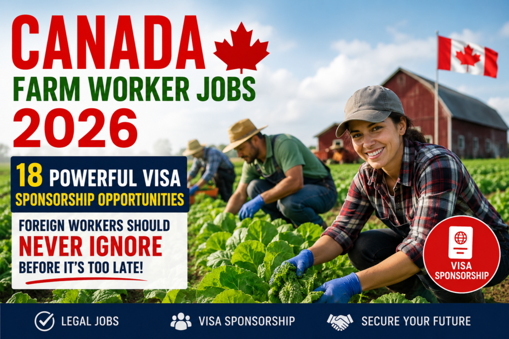 CANADA FARM WORKER JOB 2026