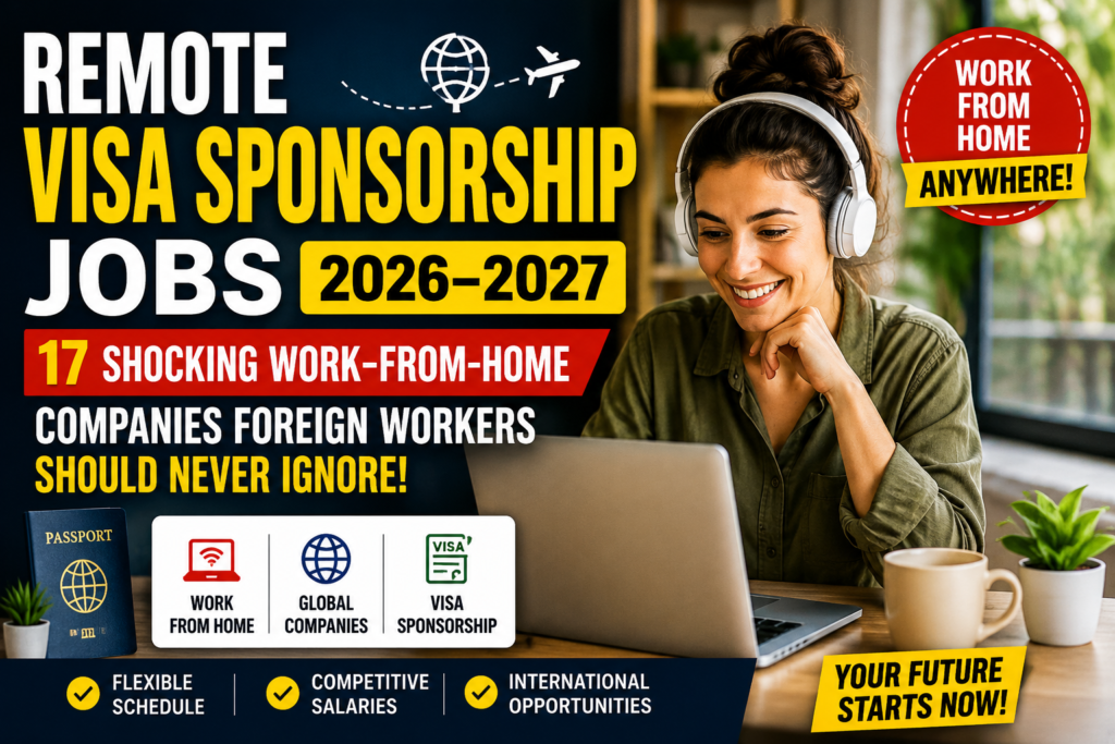 Remote Visa Sponsorship Jobs