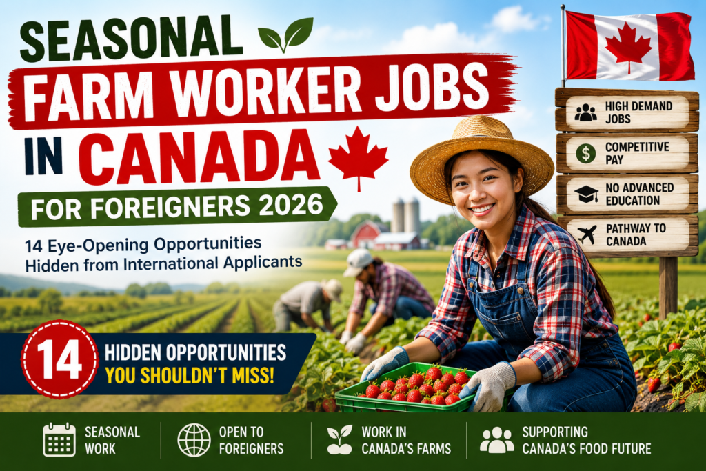 SEASONAL FARM WORKER JOBS IN CANADA FOR FOREIGNERS 2026